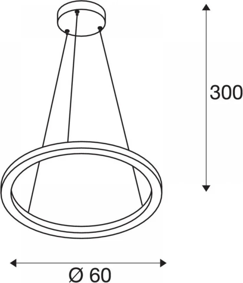 SLV 1004759 ONE Modern Led Függesztett Lámpa LED IP20