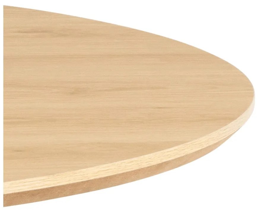 Kerek étkezőasztal tölgyfa dekoros asztallappal ø 120 cm Cadiz – Actona