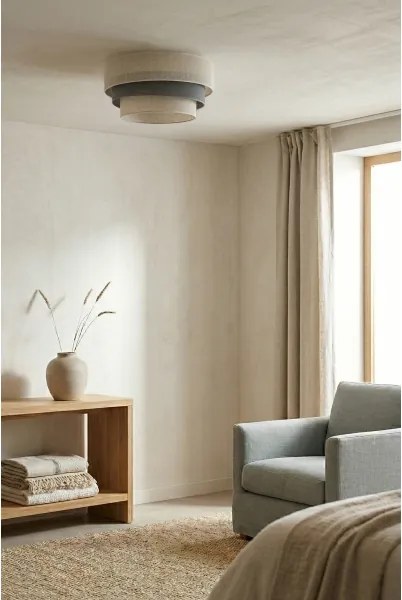 Brilagi - TRIO mennyezeti lámpa 1xE27/60W/230V, átm. 40 cm, krém/szürke
