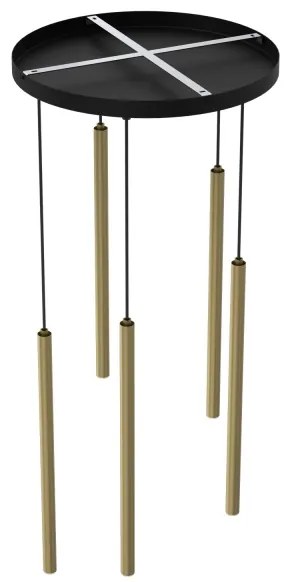 Csillár zsinóron YORU 5xG9/8W/230V sárgaréz