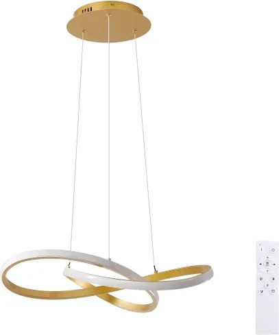 Brilagi - dimmelhető LED kábeles függeszték INFINITY LED/55W/230V 50x50 cm arany + távirányító