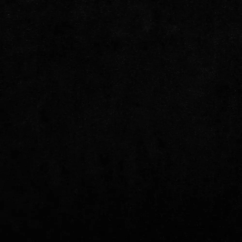 fekete bársony gyerekkanapé 100 x 50 x 26 cm