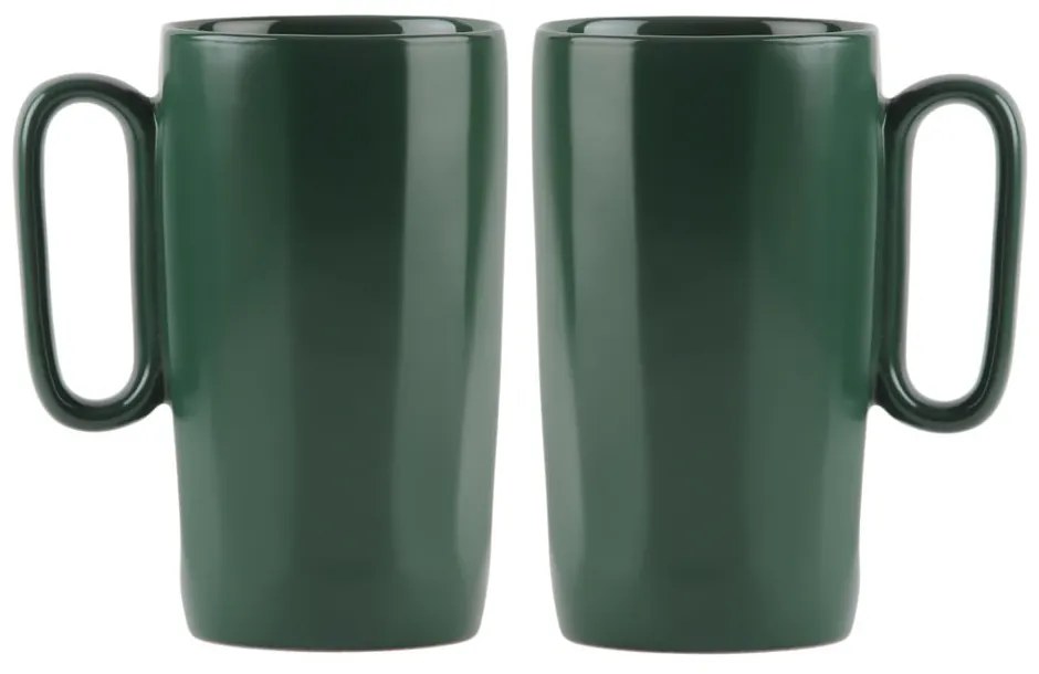 Sötétzöld agyagkerámia bögre szett 2 db-os 330 ml Fuori – Vialli Design