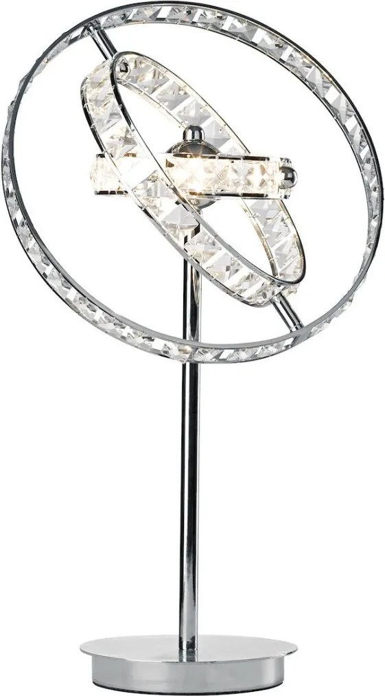 DAR LIGHTING ETE4050 ETERNITY Kristály Asztali lámpa Csiszolt króm G4 IP20