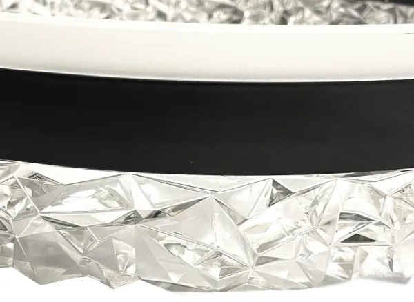 LED dimmelhető csillár zsinóron LED/80W/230V 3000-6500K fekete + távirányítás