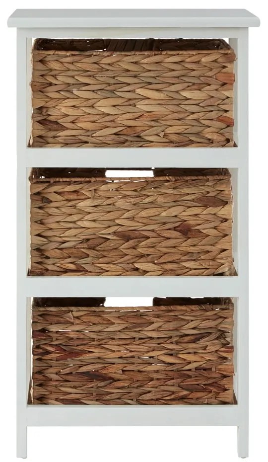 Fehér-natúr színű paulownia fürdőszobai polcos állvány 41x70 cm Padstow – Premier Housewares