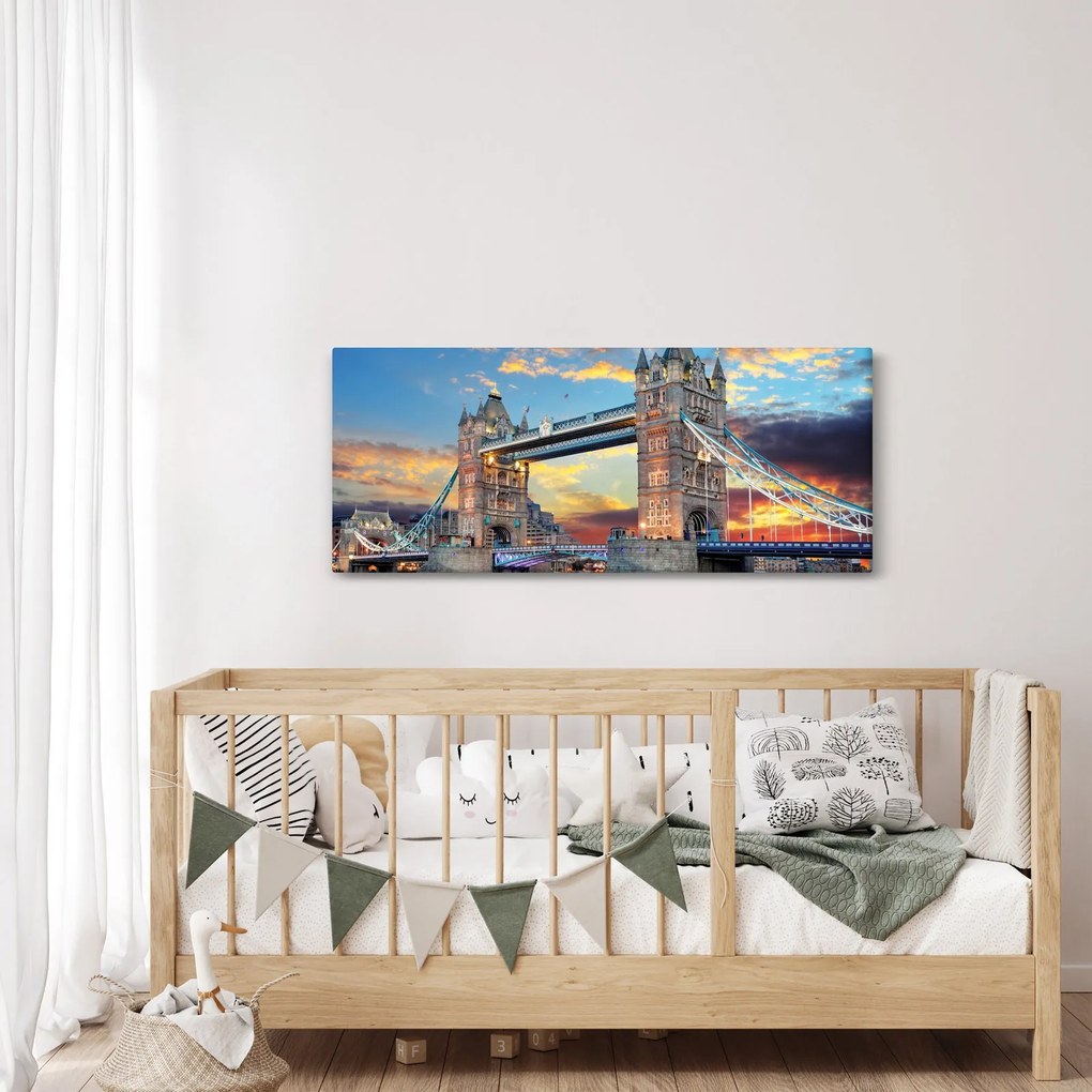 Kép - Tower Bridge, London, Anglia (120x50 cm)