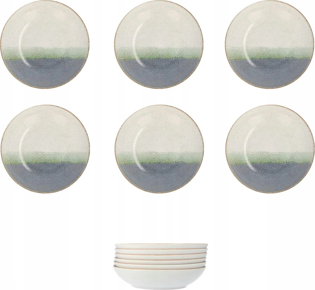 Lubiana Roma 6 db-os Tányér Szett 22 cm Ebédlő Tányér Mély Leves