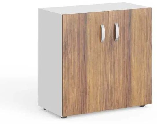 Manager alacsony szekrény 79,9 x 42,2 x 80 cm, warmia dió / fehér