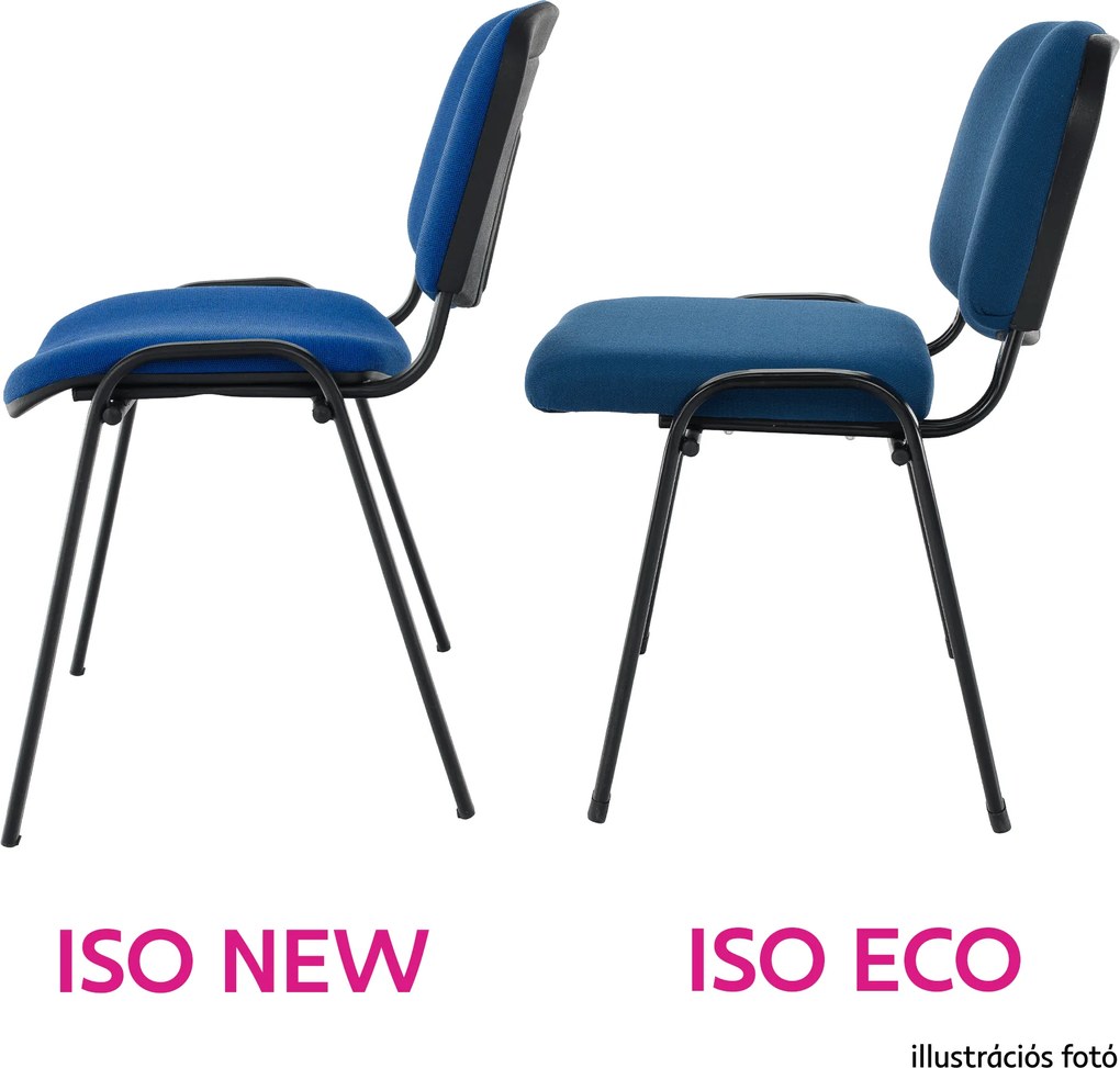 Irodai szék, piros, ISO NEW