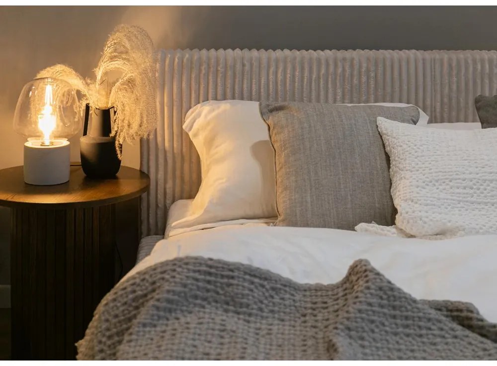 Franciaágy 180 cm Tulia 180  (krém + fekete). Akció -19%. 1100274