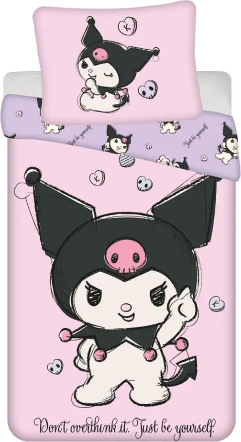 Hello Kitty Kuromi Be Yourself ágyneműhuzat 140×200cm, 70×90 cm