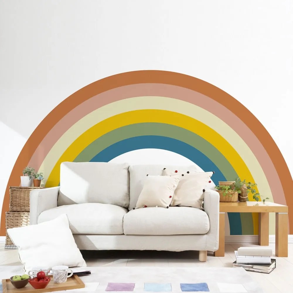 Gyerek falmatrica 158x87 cm Pastel Rainbow – Ambiance