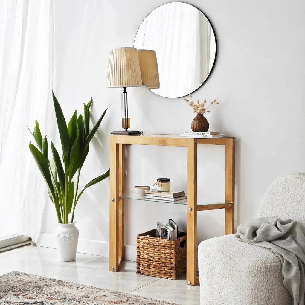 Trapezoid komód, tölgy, 85 cm