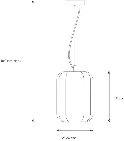 Lucide 25409/01/30 - Csillár zsinóron FERN 1xE27/60W/230V