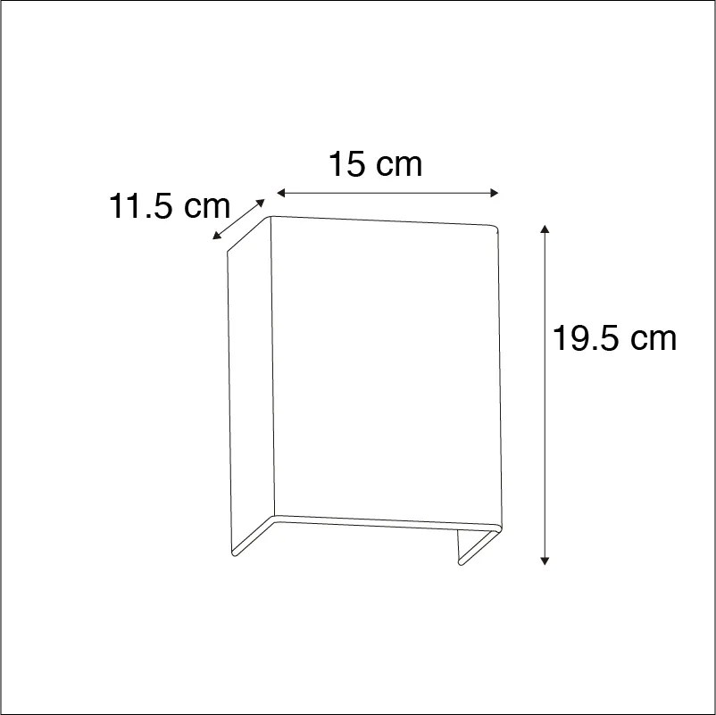 Rusztikus fali lámpa fehér - Vete