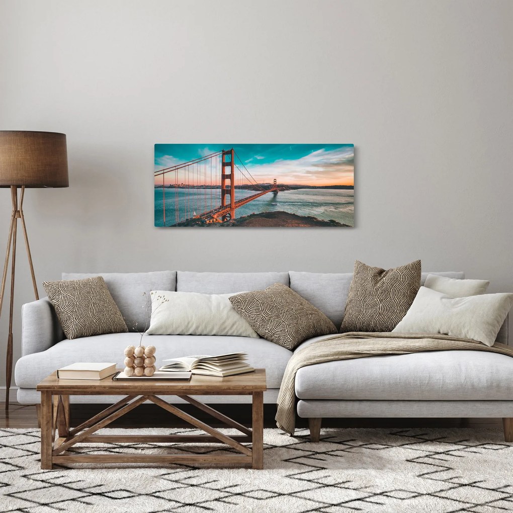 Kép - Golden Gate, San Francisco (120x50 cm)