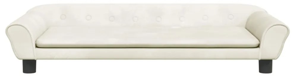 vidaXL krémszínű bársony gyerekkanapé 100 x 50 x 26 cm