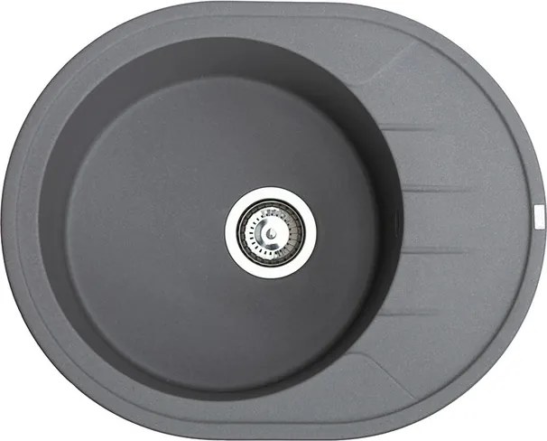 Venera M Metalac 372991 Gránit Mosogatótálca - Extra mély, Csepegtetőtálcás, Design, Grafit