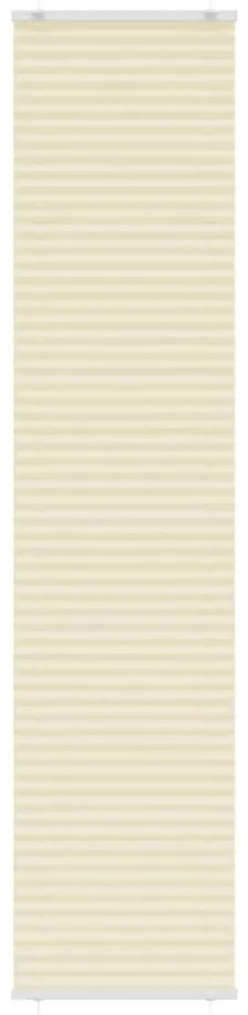 pliszírozott redőny krém 40x200 cm szövetszélesség 39,4 cm