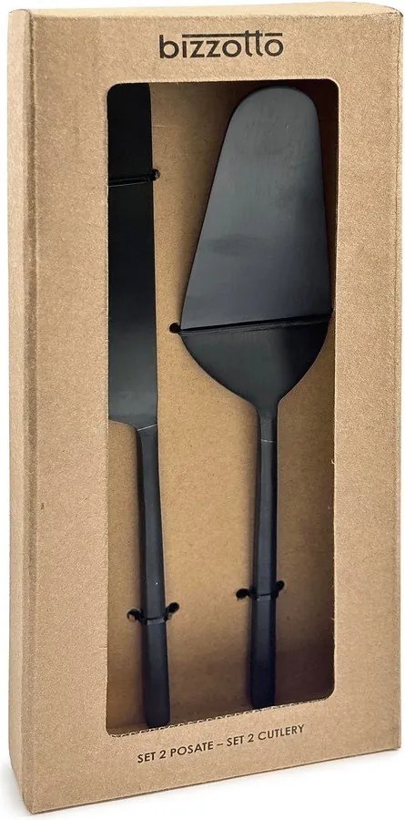 Rozsdamentes acél torta tálaló készlet 2 db-os Hestia – Bizzotto