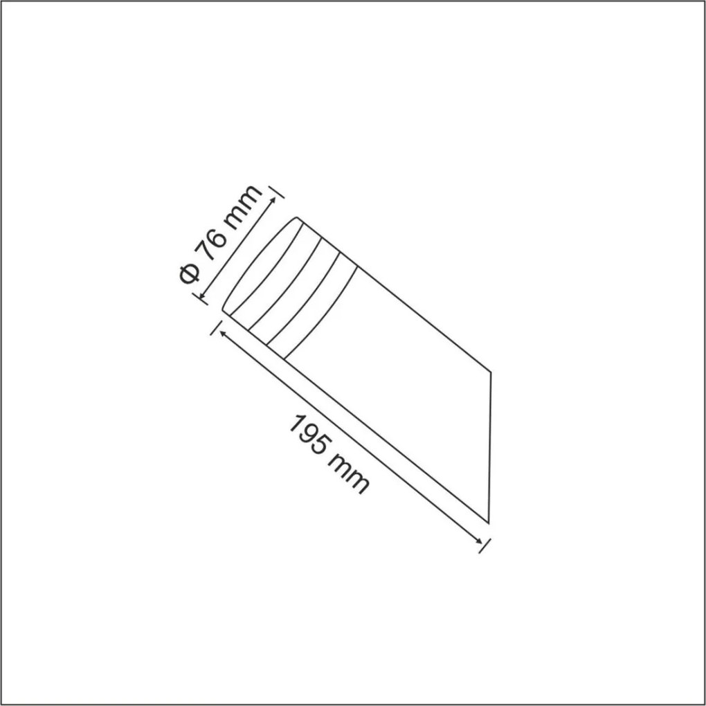 POLUX 304322 CRYSTAL Modern Kültéri Fali Lámpa Ezüst LED IP44