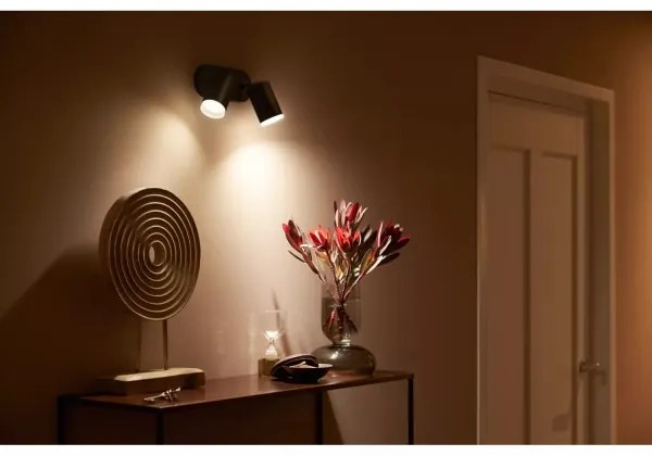 Philips Hue FUGATO 2xGU10/4,2W RGBW LED dimm. spotlámpa fekete