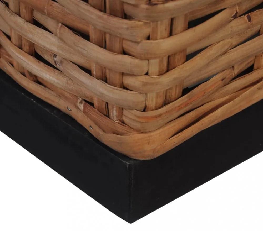 természetes rattan fotel párnával