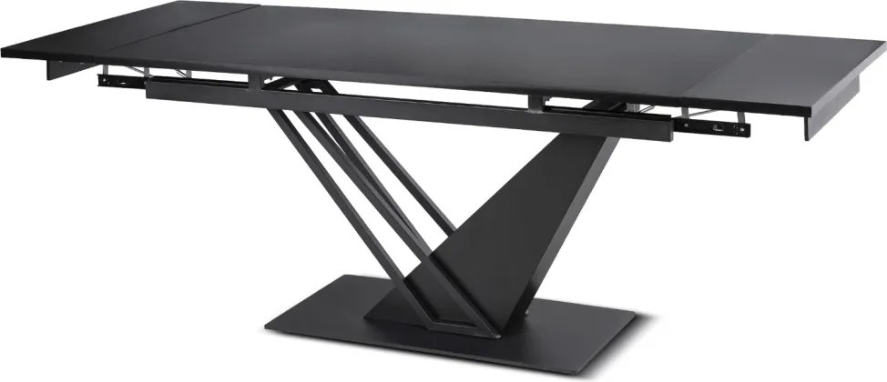 Étkezőasztal REX bővíthető 160–220 cm MDF fekete