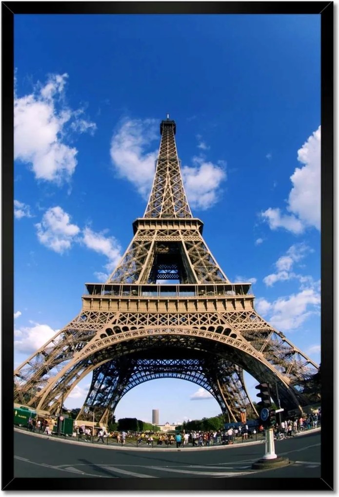 Poszterek keretben 40x60 Eiffel-torony, égbolt