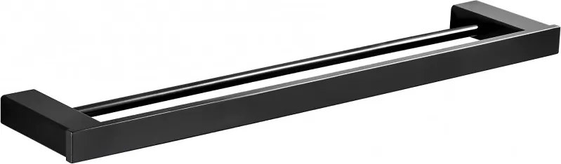 Mexen Pavo dupla törölközőtartó, fekete - 7030425-70