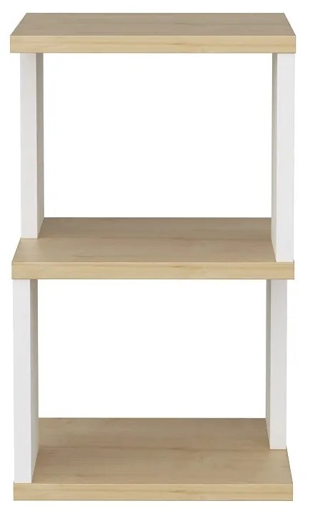 Éjjeliszekrény Carter - Oak, White