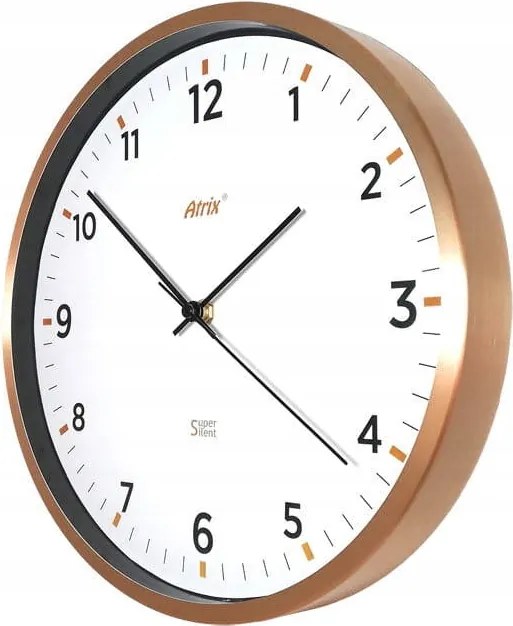 Jól Olvasható Fém Falióra Atrix AL5134G Sc
