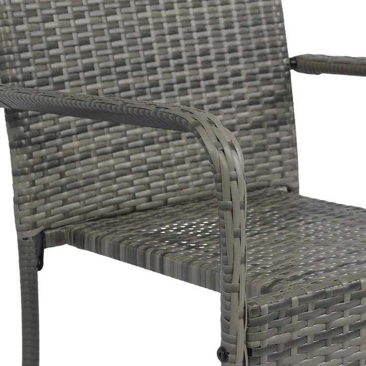 Juskys Yoro rattan székek 2 darabos - szürke