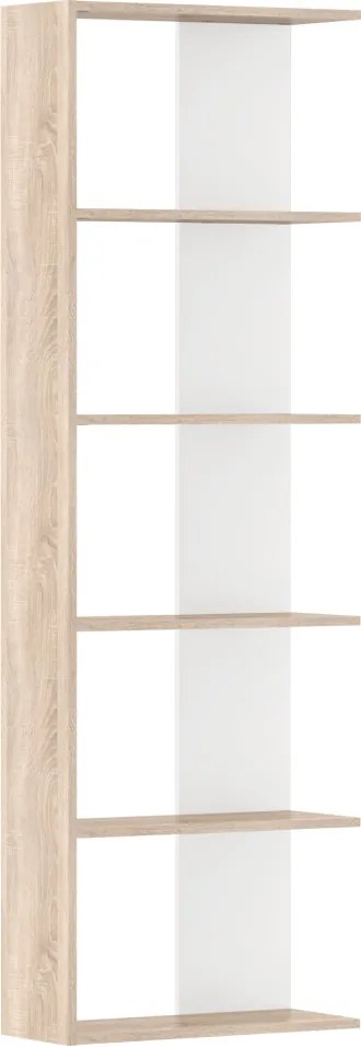 Polcállvány, sonoma tölgy/fehér, AGATIO