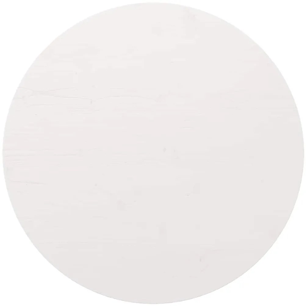 fehér tömör fenyőfa kerek asztallap Ø80 x 3 cm