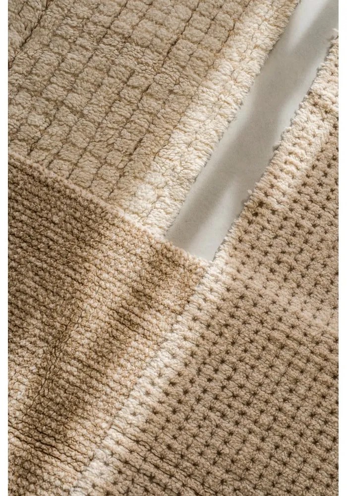 Natúr színű mosható-kézi szövésű gyapjú szőnyeg 80x140 cm Unexpected Wool – Lorena Canals