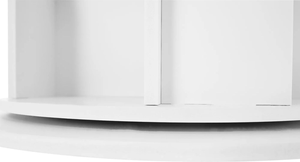 Forgó polcállvány, 5 polc, fehér, ERION TYP 2 + ajándék