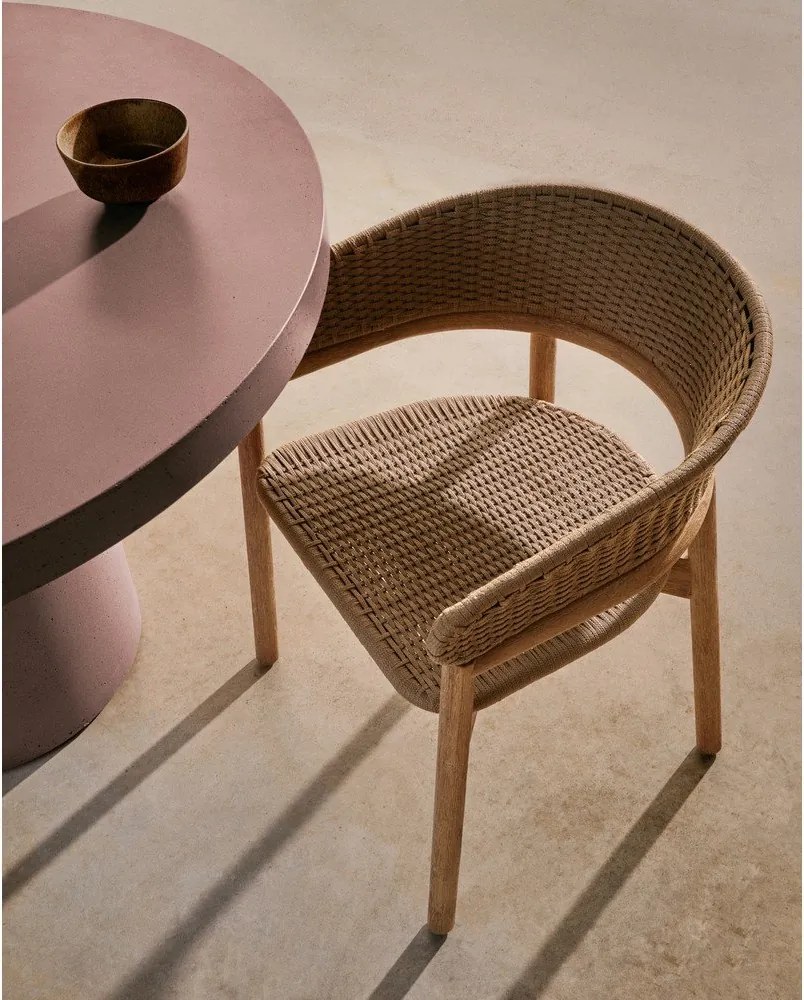 Natúr színű tömörfa kerti szék Arinella – Kave Home