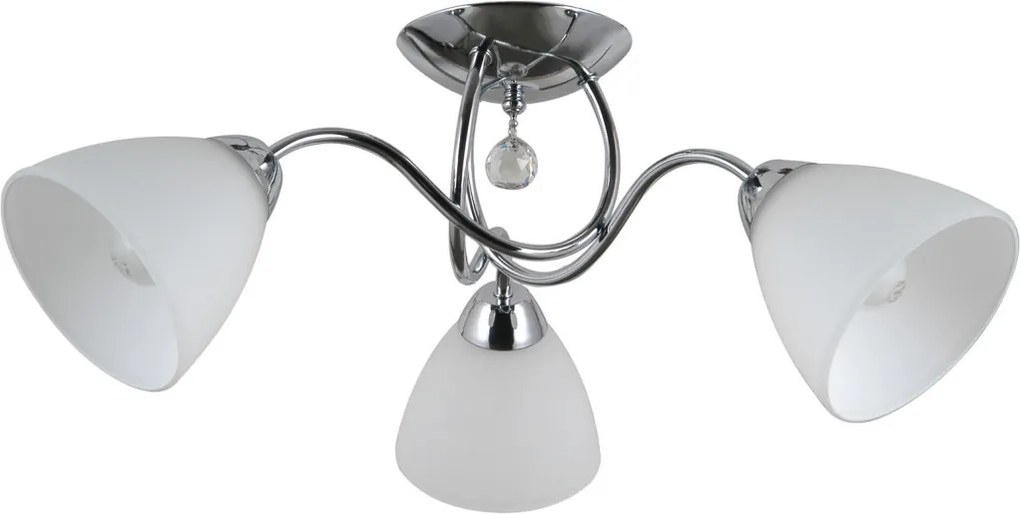 ITALUX PND-5643-3 LUGANO Mennyezeti Csillár Fehér, Króm E27 IP20