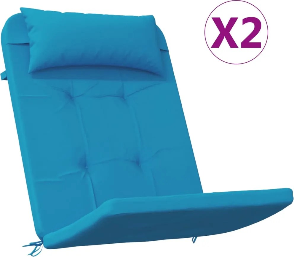 vidaXL 2 db világoskék oxford szövet Adirondack székpárna