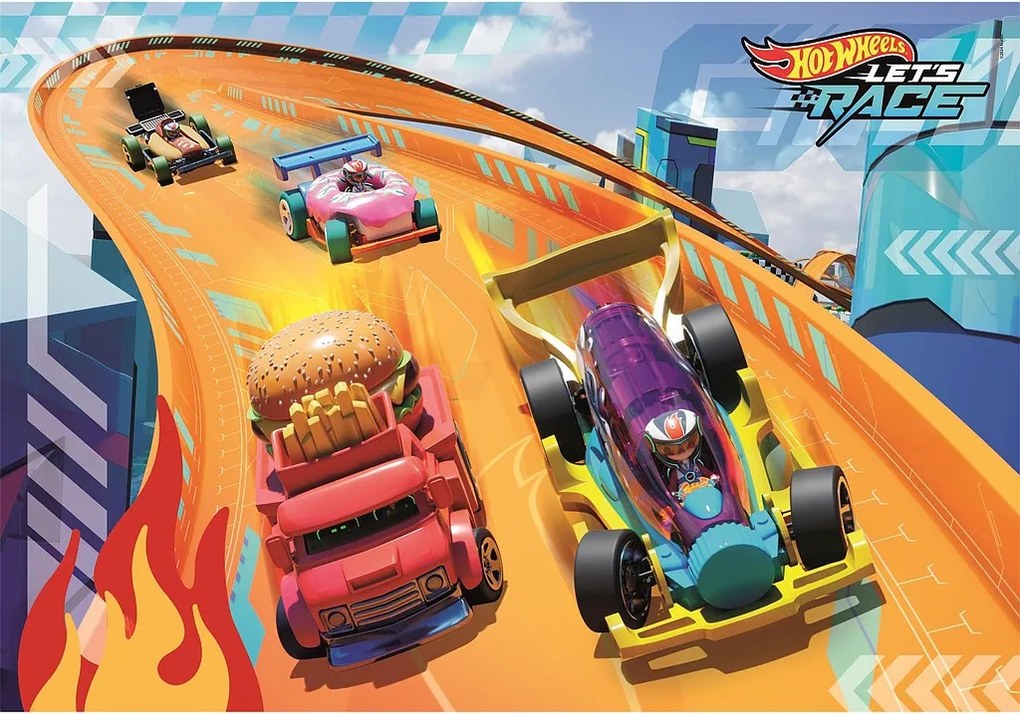 Hot Wheels Fire Track 24 db-os maxi puzzle Clementoni