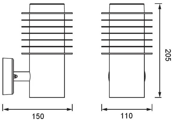Ledvance - LED Kültéri fali lámpa RONDO LED/9W/230V IP44 antracit