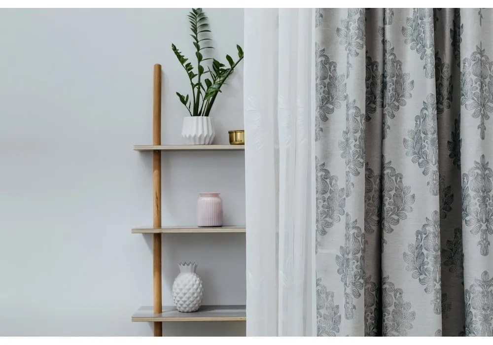 Bézs átlátszó függöny 140x260 cm Cybele – Mendola Fabrics