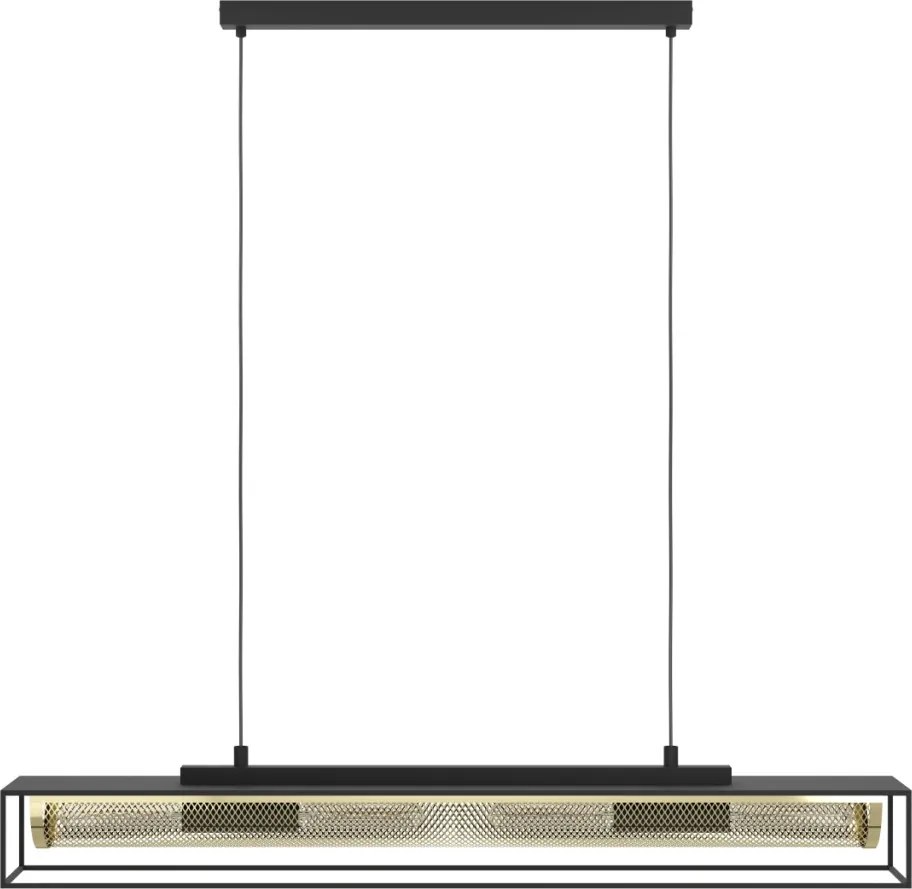 EGLO 43788 NOHALES Modern Led Függesztett Lámpa Fekete, Sárgaréz E27 IP20