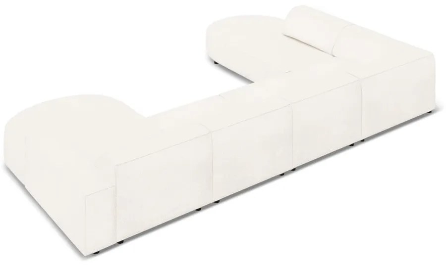 Bézs buklé szövet sarokkanapé (bal oldali) Jodie – Micadoni Home