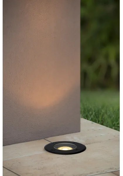 Lucide 11801/01/30- Kültéri beépíthető lámpa BILTIN 1xGU10/35W/230V IP67 fekete