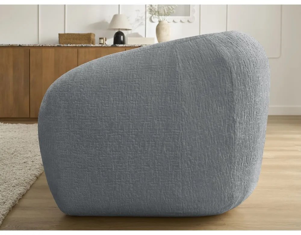 Sötétszürke zsenília kinyitható kanapé 228 cm Neyo – Bobochic Paris