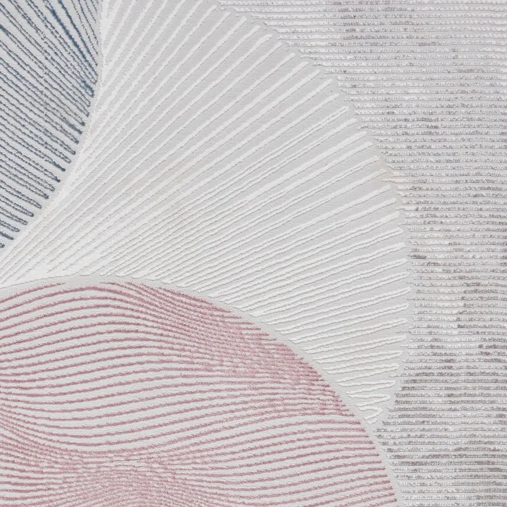 Világoskék-világos rózsaszín szőnyeg 120x170 cm Creation – Think Rugs
