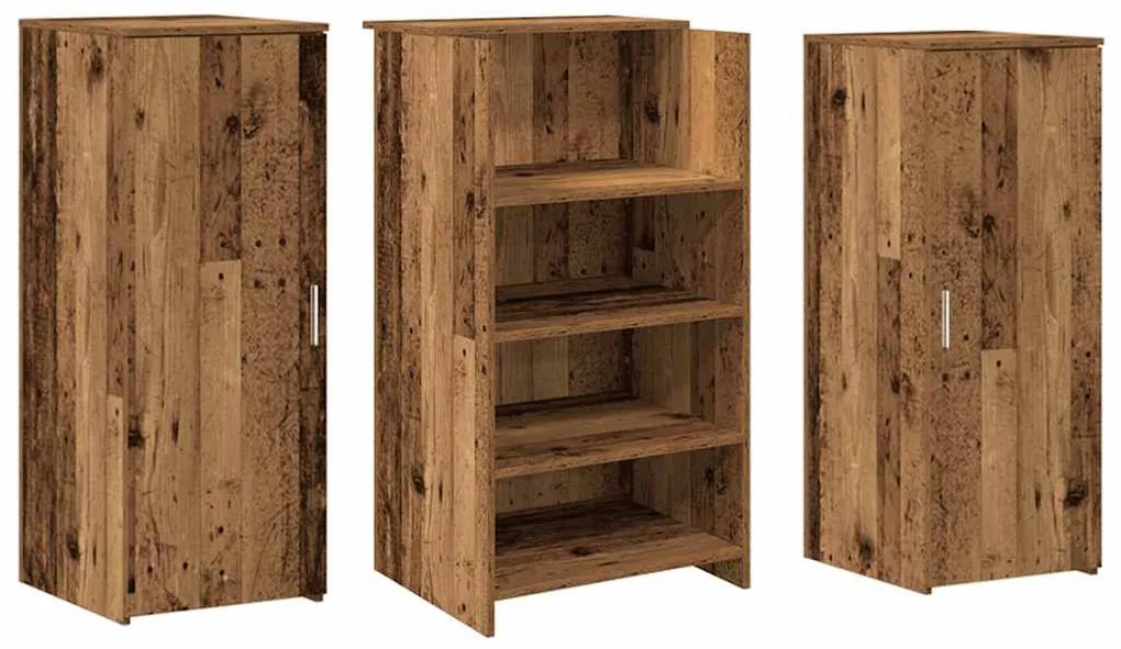 recepciós pult antik fa 135x50x103,5 cm szerelt fa